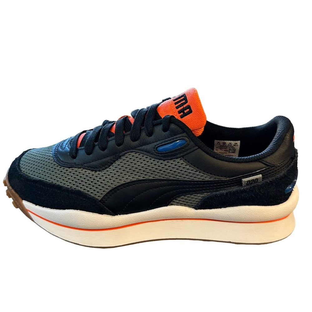 Puma Mens Style Rider Warm Texture Ultra Gray Black 373382-01 Size 8.5 Retro